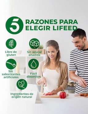Probióticos 50 Billones, Prebióticos, Enzimas Digestivas, Vitamina C y Zinc LIFEED5 Lifeed5 con enzimas digestivas y probióticos
