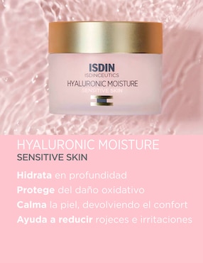 Crema para rostro y labios recomendada para hidratar día y noche Isdin Isdinceutics para piel sensible