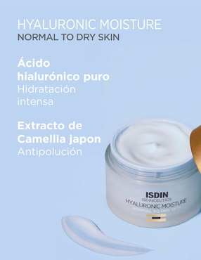 Crema facial recomendada para hidratar día y noche Isdinceutics Hyaluronic Moisture Piel Normal A Seca Isdin Isdinceutics para piel normal y seca