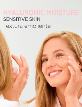 Crema facial recomendada para hidratar día y noche Hyaluronic Moisture Isdin para piel sensible