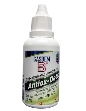 Suplemento Alimenticio Gotas Gasdem-B Con L-glutation Antiox-detox No Saborizado 30 Ml