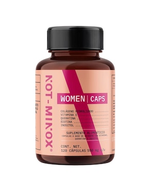 Women Caps Crecimiento Cabello Colágeno Vit E Not Minox Con Colágeno, Vitamina E, Queratina, E Inositol 120 Cápsulas