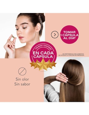 Cápsulas para Crecimiento de Cabello NOT-MINOX: Biotina + Colágeno + Vitamina E + Queratina + Inositol Not Minox