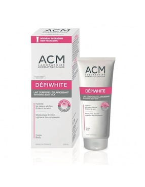Leche corporal recomendada para aclarar de día y noche Acm Depiwhite Whitening Body Milk X 200 Ml para todo tipo piel
