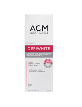 Leche corporal recomendada para aclarar de día y noche Acm Depiwhite Whitening Body Milk X 200 Ml para todo tipo piel