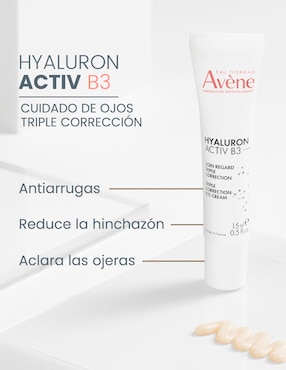 Crema para ojos recomendada para bolsas y ojeras de día y noche Avène Hyaluron Activ B3 para todo tipo piel