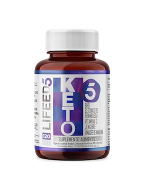 Keto BHB Cetonas De Frambuesa Vinagre Manzana Lifeed5 Con Cetonas De Frambuesa Sabor 120 Cápsulas