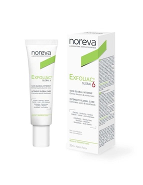Crema facial recomendada para acné de día y noche Noreva Exfoliac Global 6 para piel grasa