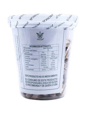 Nerviofito 150 cápsulas Prosa con ginkgo biloba, nerviofito, sabila, castaño de indias, clorofila, nopal, carbón vegetal sabor natural de 150 cápsulas