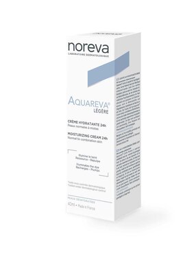 Crema facial recomendada para hidratar de día y noche Noreva Aquareva Légére para piel normal y mixta