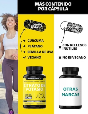 Citrato de Potasio Beyond Vitamins de 60 cápsulas