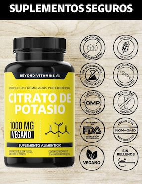 Citrato de Potasio Beyond Vitamins de 180 cápsulas