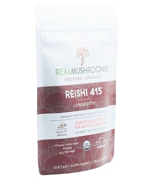 Reishi Longevity Real Mushrooms con hongo reishi de 45 g