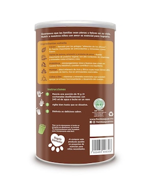 DFN Smoothie Flor De Jaguar con enzimas digestivas y probióticos sabor cacao de 450 g