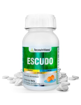 Suplemento Alimenticio Escudo Tecnutritions Con Multivitamínico, Vitamina D 23 Y Minerales No Saborizado 60 Tabletas