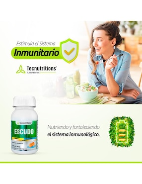 Escudo Tecnutritions con multivitamínico, vitamina d 23 y minerales de 60 tabletas