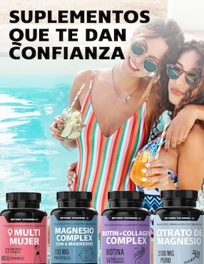 Suplemento Alimenticio Beyond Vitamins Myo y D-Chiro Inositol Zinc, Acido Folico, Inulina de Agave, Vitamina D3 y Selenio 150 g Beyond Vitamins con inositol sabor natural de 150 g