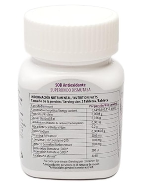 Glutatión + Superóxido dismutasa (SOD) Catalasa antioxidante auxiliar para el estrés Avéia con vitamina e sabor natural de 60 tabletas