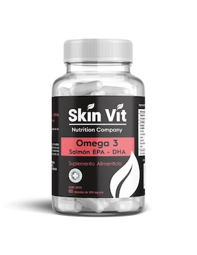 Omega 3 Salmón Skin Vit Nutrition Company Con Omega 3, Aceite De Salmón Con Dha Y Epa 60 Cápsulas