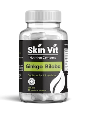 Ginkgo Biloba Skin Vit Nutrition Company Con Ginkgo Biloba 60 Cápsulas