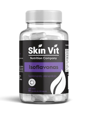 Isoflavonas Súper Premium Skin Vit Nutrition Company Con Isoflavonas 60 Cápsulas