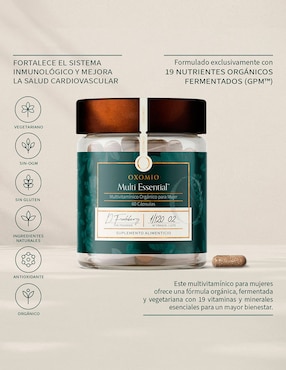 Multi Essential de OXOMIO Oxomio con multivitamínico y antioxidante de 60 cápsulas