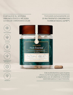Multi Essential de OXOMIO Oxomio con multivitamínico, vitamina d 23 y minerales de 180 cápsulas
