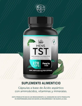 TST Elite: Suplemento masculino con Creatina monohidratada + Maca + Vitaminas y Minerales Life360+