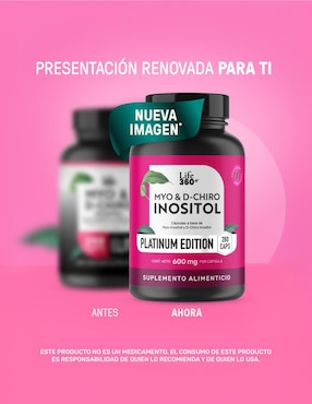 Myo & D-Chiro Inositol Life360+ formula 40:1 Life360 Myo & D-Chiro Inositol de 280 caps