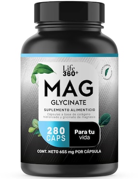 Mag Glycinate Life360+ Con Glicinato De Magnesio Y Colágeno Hidrolizado