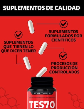 TESTO Premium Vegano Beyond Vitamins con fenogreco, maca, l arginina, zinc, vitamina D3, ácido aspártico, l-citrulina y creatina monohidratada de 180 cápsulas