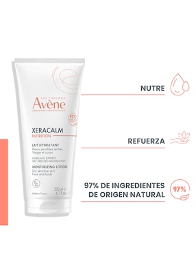 Leche corporal recomendada para calmar la piel día Avène Xeracalm para piel seca y sensible