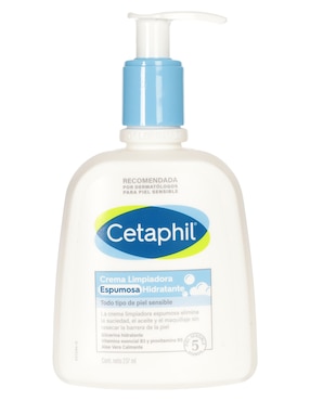 Crema Limpiadora Espumosa Hidratante de día y noche Cetaphil para piel sensible