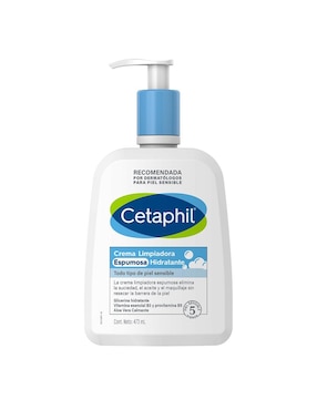 "crema para" rostro y cuerpo "recomendada para" limpiar "de" día y noche cetaphil crema limpiadora espumosa hidratante cetaphil cetaphil "para piel" todo tipo piel