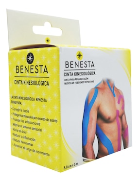 Cinta kinesiológica para cualquier área del cuerpo Benesta Spi-vnm