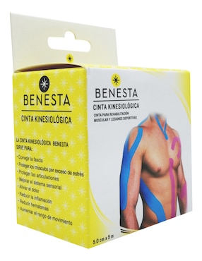 Cinta kinesiológica para cualquier área del cuerpo Benesta Spi-vnm