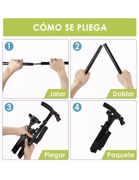 Bastón plegable Genérica de acero