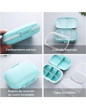 Set Pastillero 8 compartimentos