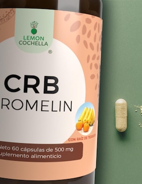 CRB Bromelin con raíz de tejocote Lemon Cochella Lemon Cochella de 60 cápsulas
