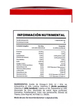 Smart Mega Omega 3 Juveternal con omega 3, dha, epa y vitamina e de 30 cápsulas