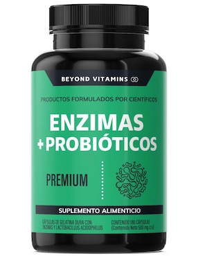 Enzimas Digestivas + Probióticos Beyond Vitamins 180 Caps