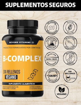B-Complex Vitaminas Complejo B Beyond Vitamins de 60 cápsulas