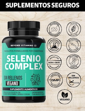 Selenio Complex Seleniometionina Beyond Vitamins con selenio de 60 cápsulas