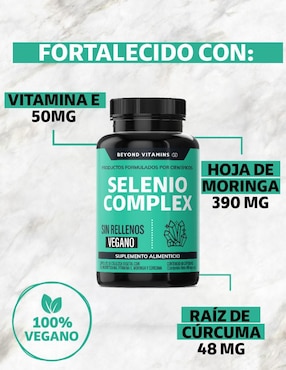 Selenio Complex Seleniometionina Beyond Vitamins con selenio de 60 cápsulas
