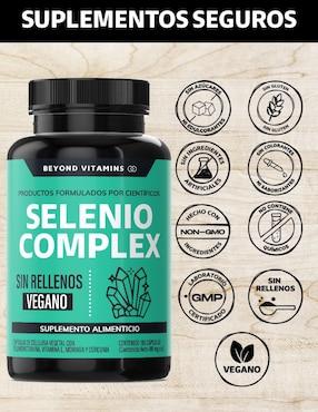 Selenio Complex Seleniometionina Beyond Vitamins con selenio de 180 cápsulas