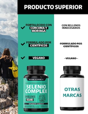 Selenio Complex Seleniometionina Beyond Vitamins con selenio de 180 cápsulas
