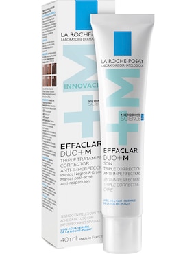 Crema facial recomendada para limpiar de día Duo+M La Roche Posay Effaclar para piel grasa