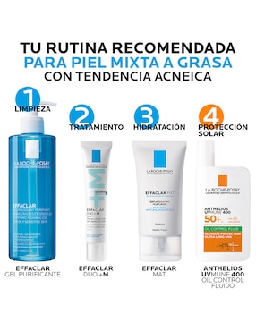 Crema facial recomendada para limpiar de día Duo+M La Roche Posay Effaclar para piel grasa
