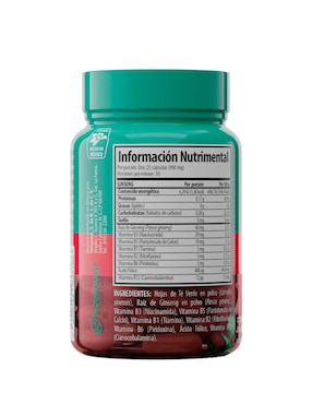 Suplemento alimenticio Ginseng + Complejo B Solanum de 60 cápsulas