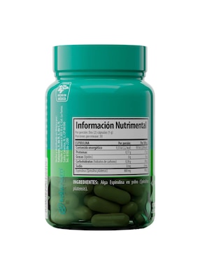 Suplemento alimenticio Espirulina Solanum con alga espirulina de 60 cápsulas